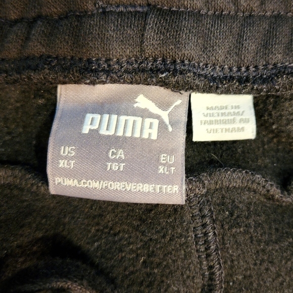 PUMA Black Heavyweight Sweatpants Size XLT - Picture 6 of 7